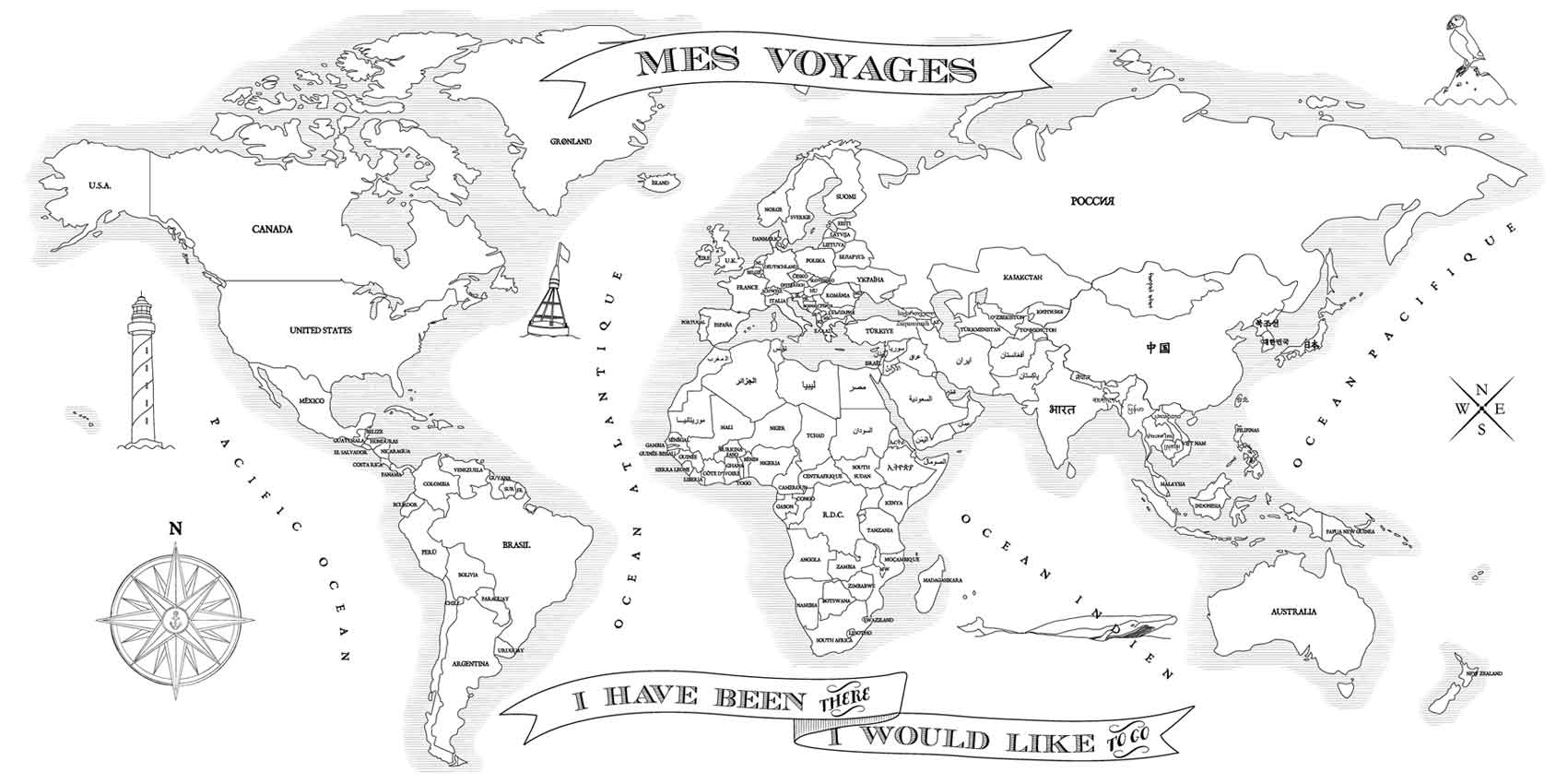 Cartograf.fr : Carte du monde : Grand fond de carte du ...